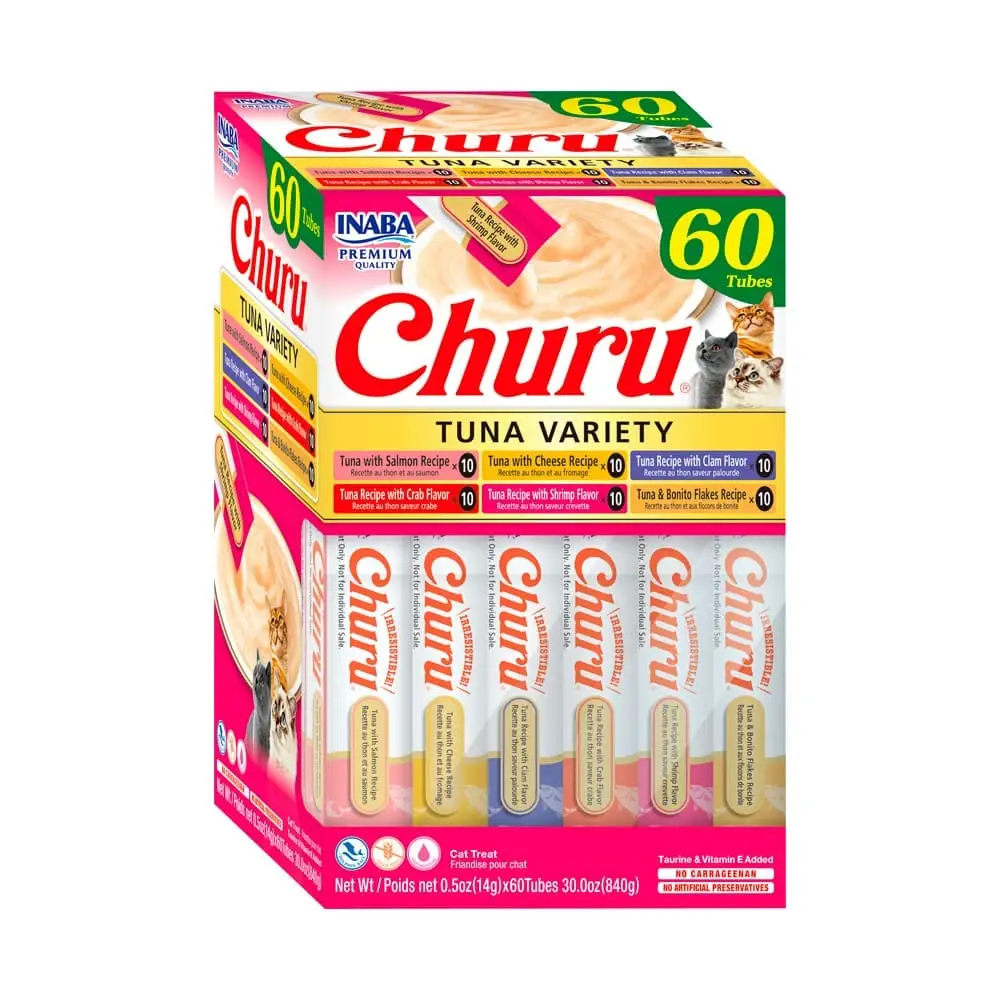 CHURU CAT BOX TUNA VARIETY * 60 PZ - 840GR