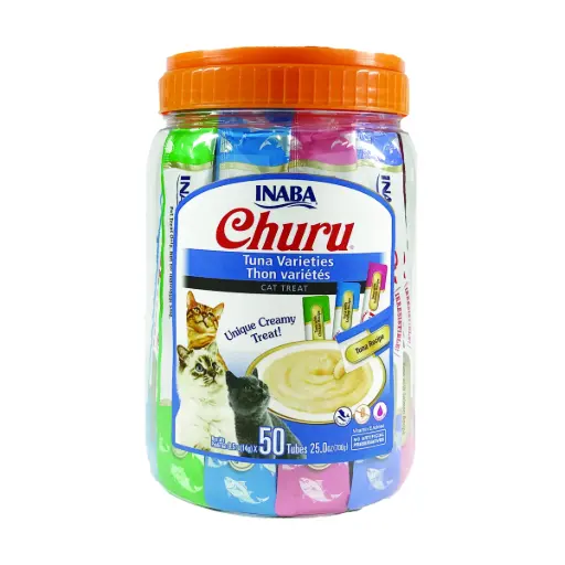 [USA651] CHURU CAT SNACK 50 PIEZAS - BOMBONERA TUNA VARIETY
