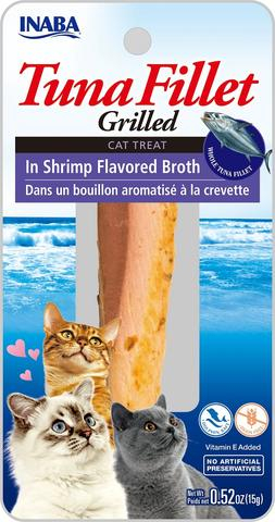[USA506] CHURU CAT SNACK GRILLED TUNA FILLET - IN SHRIMP FLAVORED BROTH - CAMARON 15 GR