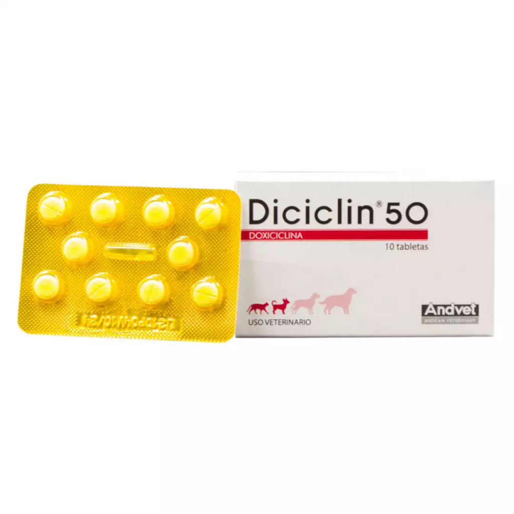 DICICLIN 50 CJA * 10 TABLETAS