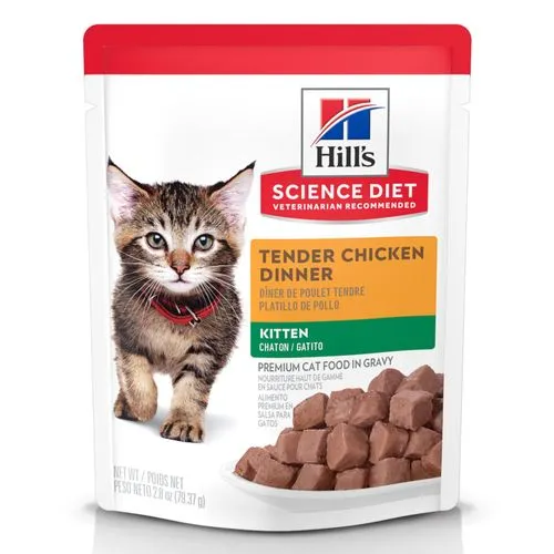 [C001052] HILLS F KITTEN TENDER CHICKEN POUCHE 79 GRS