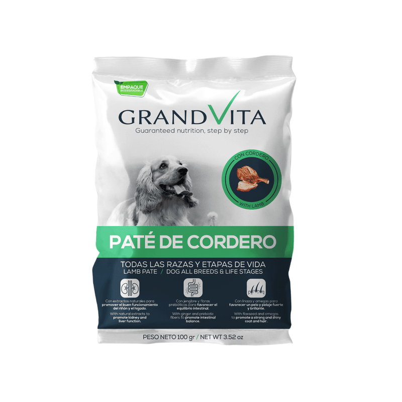 GRAND VITA PATÉ DE CORDERO PERRO 100 GRS