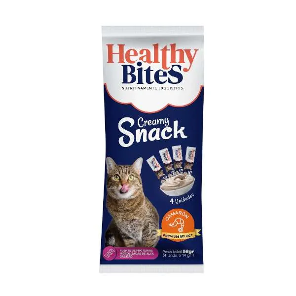 HEALTHY BITES CREAMY GATO (Camaron) sobre x 4UN 56gr