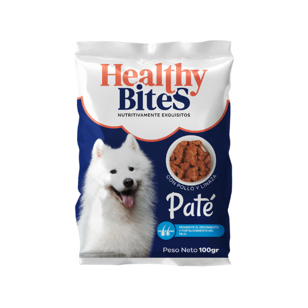 HEALTHY BITES PATÉ PERRO DERM Sobre por 100gr