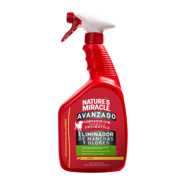 NATURE MIRACLE ELIMINADOR MANCHAS Y OLORES LEMON 32 OZ
