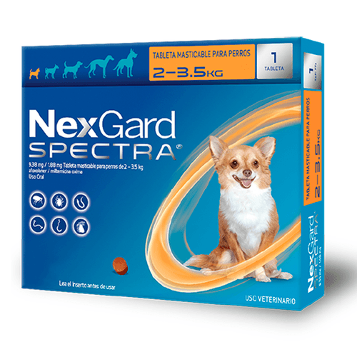 NEXGARD SPECTRA 2 - 3.5KG * 1 DOSIS XS