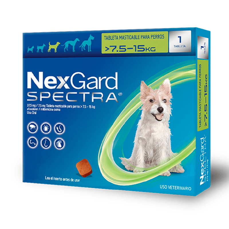 NEXGARD SPECTRA 7.5 - 15KG * 1 DOSIS M