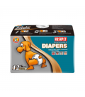 PAÑALES DESECHABLES TS 12 UDS