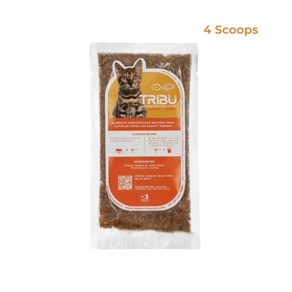 [C002154] TRIBU DESHIDRATADO GATOS SALMON CARNES * 35 GR