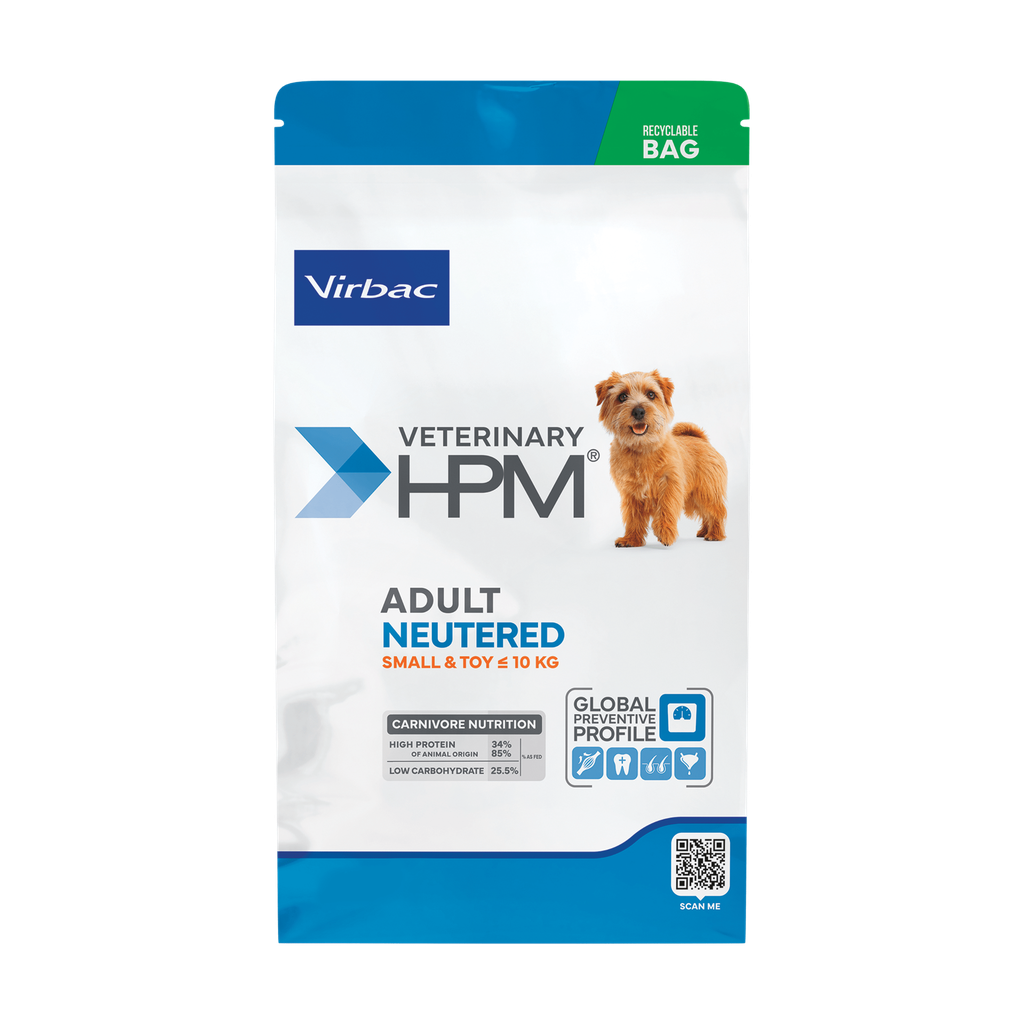 VIRBAC HPM Adult Neutered Dog Small & Toy