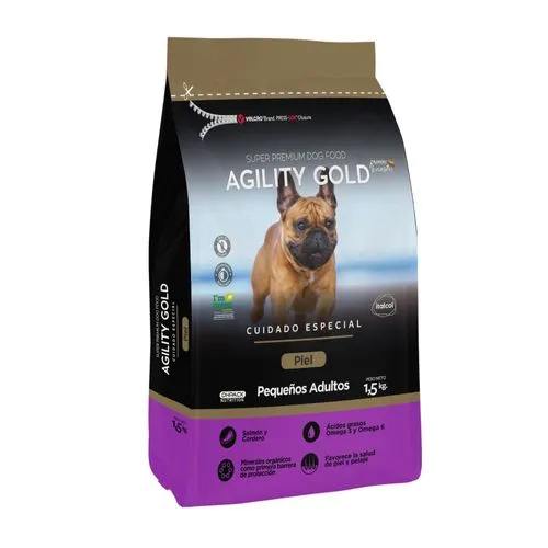 [C000198] Agility Gold Pequeños Adultos Piel (1.5 Kg)