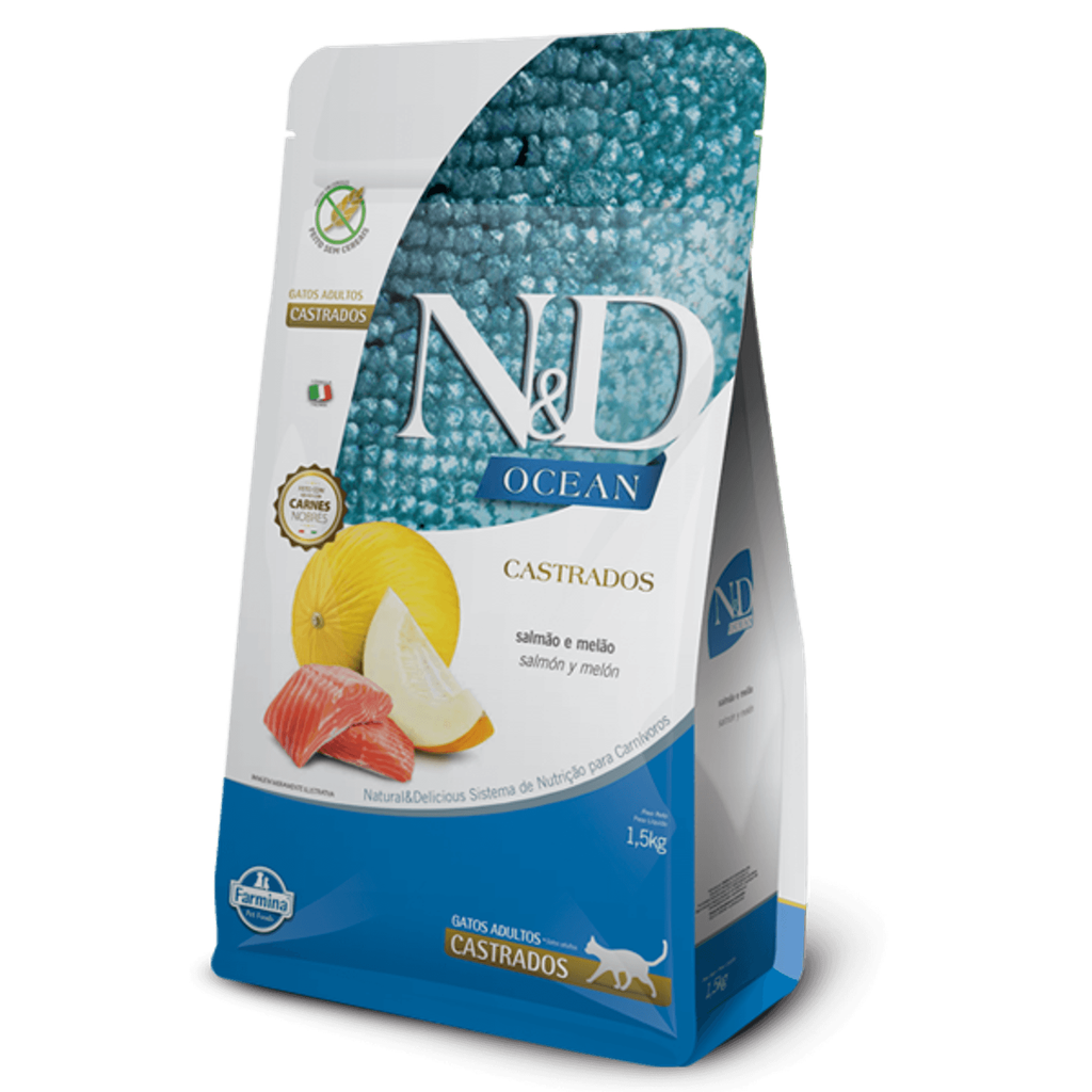 [C001851] ND OCEAN FELINE ADULT CASTRADOS SALMAO (1.5 Kg)