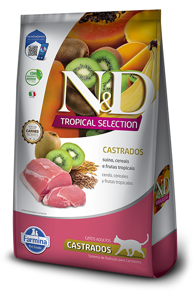 [C001949] ND TROPICAL FELINE ADULT CASTRADOS SUINO (1.5 Kg)