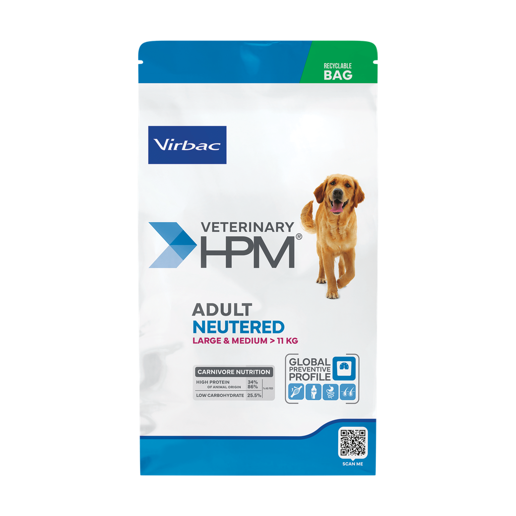 VIRBAC HPM Adult Neutered Dog Large & Medium