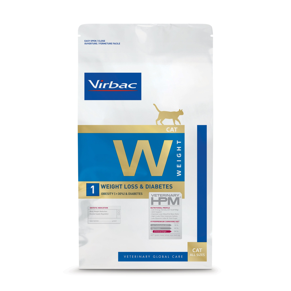 VIRBAC HPM Cat Weight Loss & Diabetes W1