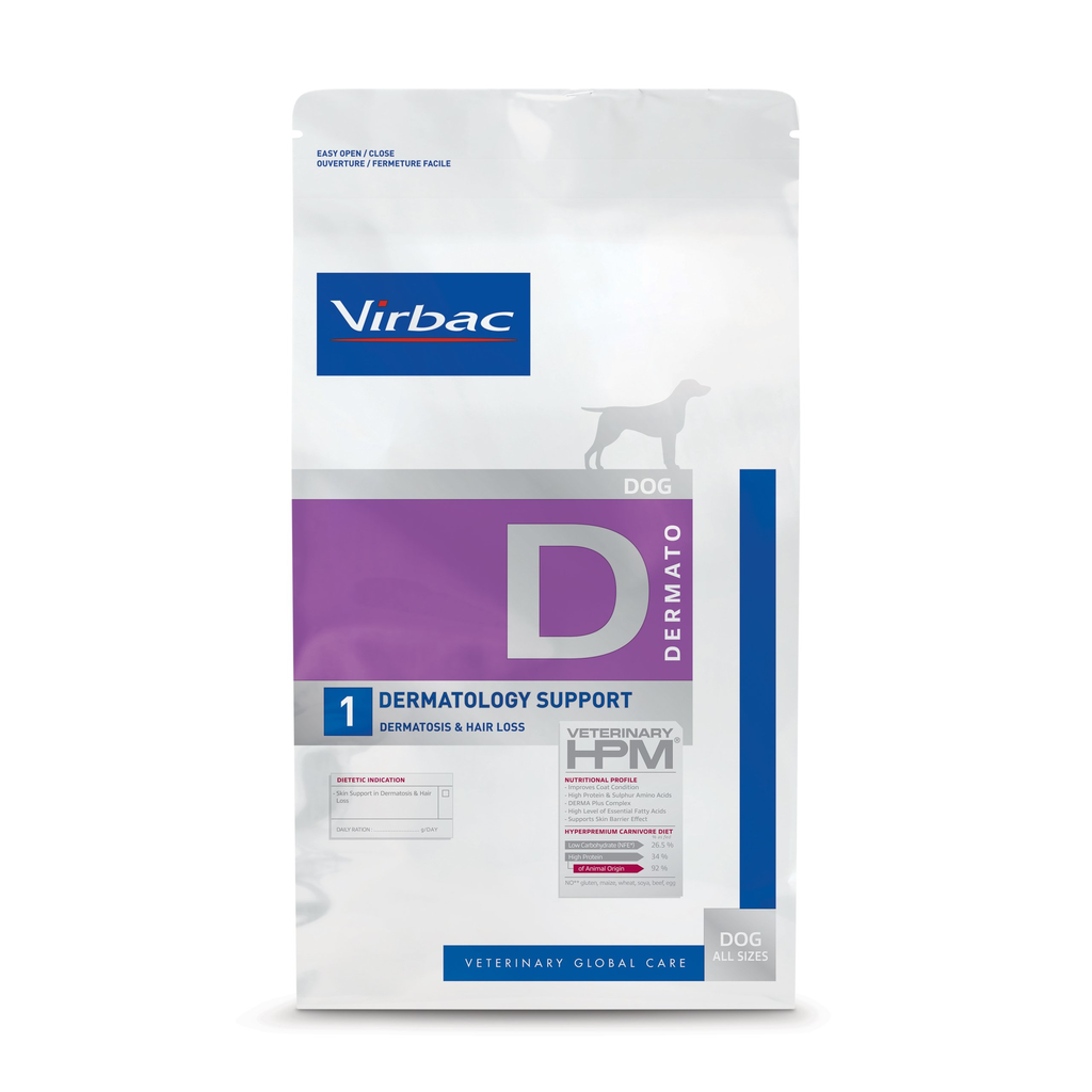 VIRBAC HPM Dog Dermatology Support