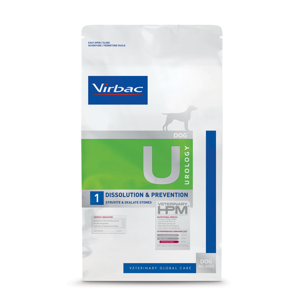[C002534] VIRBAC HPM Dog Urology Dissolution & Prevention U1 (3 Kg)