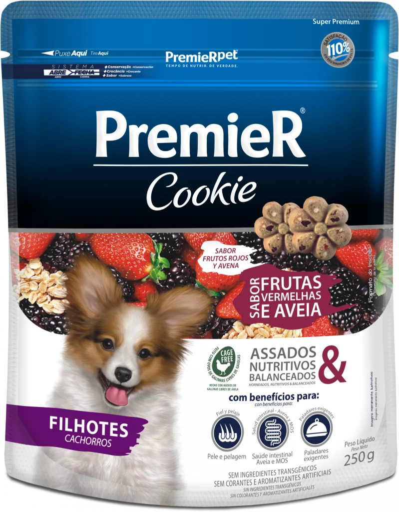 [C001730] PREMIER COOKIE PERROS CACH RAZAS PEQUEÑAS FRUTOS ROJOS Y AVENA