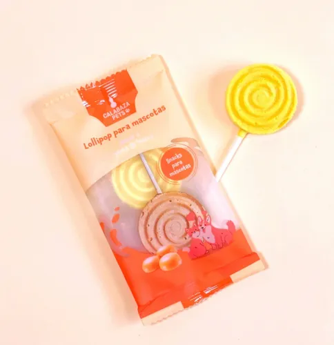 [C000465] CALABAZA LOLIPOP YEMA HUEVO PARA MASCOTAS * UND