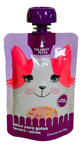 [C000487] CALABAZA SALSA GATOS TERNERA Y SALMON