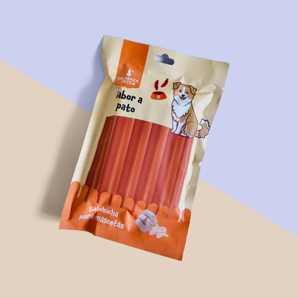 SALCHICHAS CALABAZA SABOR A PATO *10 UND