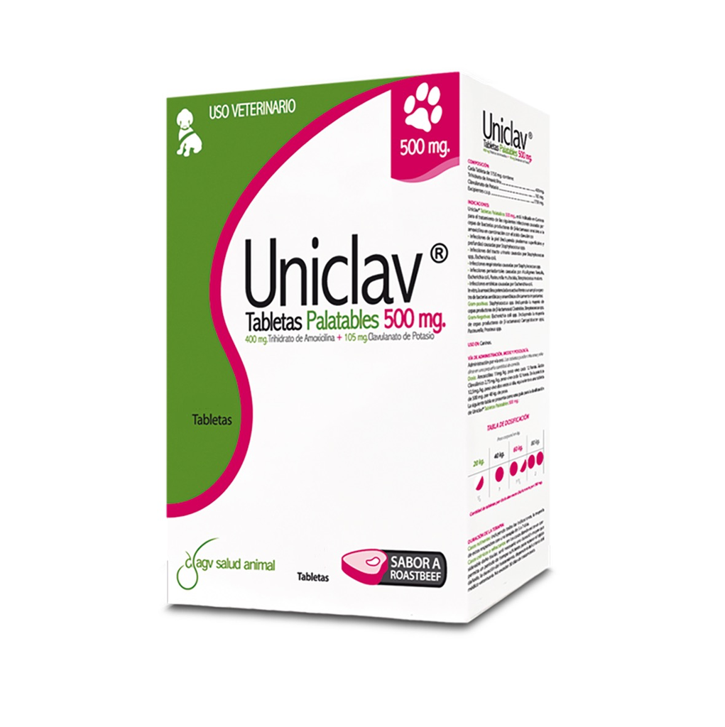 UNICLAV 500MG TABLETAS