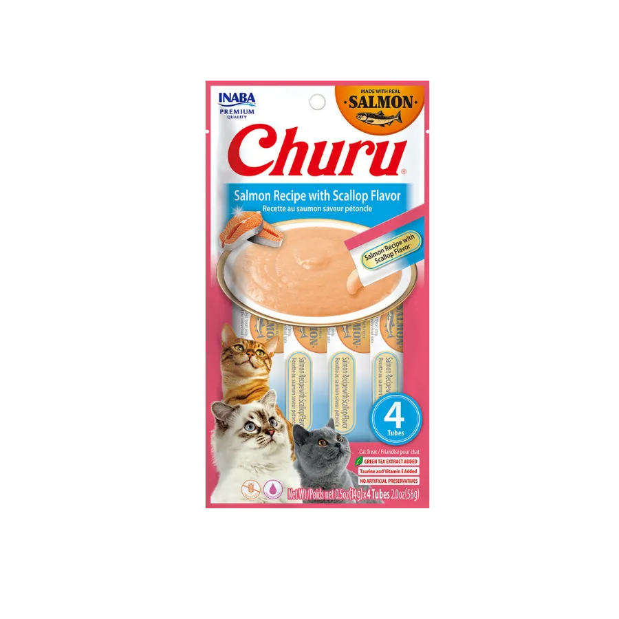 [USA679] CHURU CAT 4 PIEZAS - SALMON WITH SCALLOP 56 GR