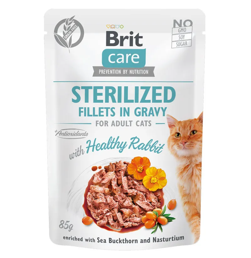 BRIT CARE CAT FILLETS IN GRAVY * 85 GR