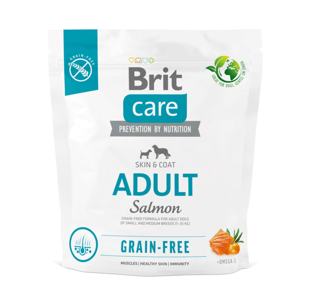 [1000192] BRIT CARE DOG GRAIN-FREE ADULT SALMON (1 Kg)