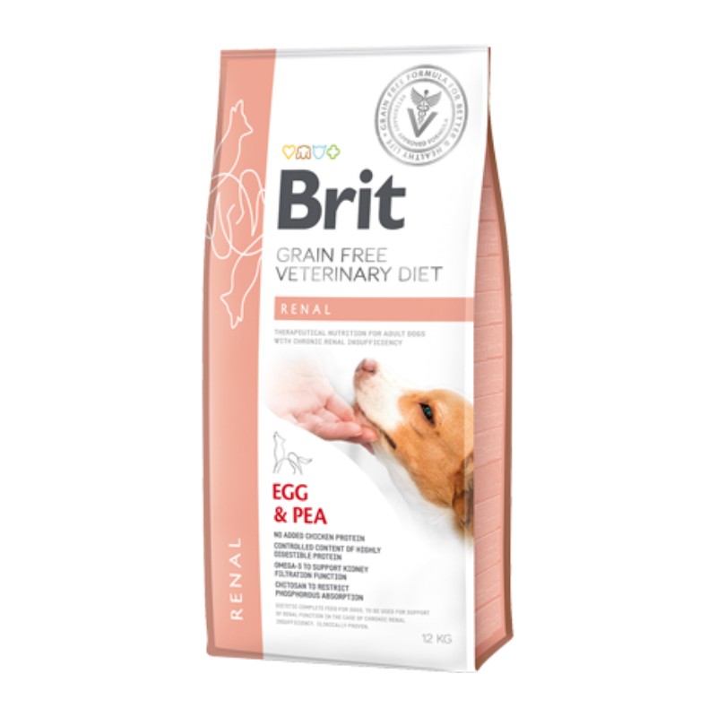 [1000291] BRIT GF VET DIETS DOG RENAL EGG & PEA (2 Kg)