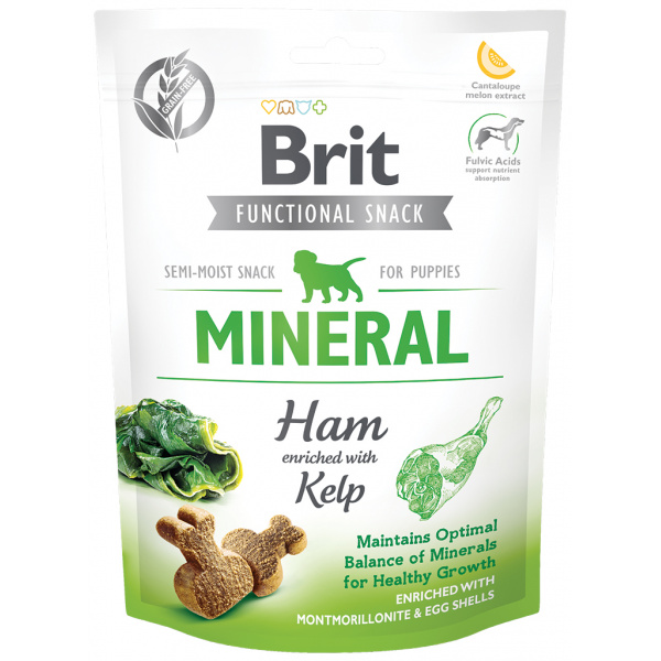 [1000050] BRIT CARE DOG FUNCTIONAL SNACK MINERAL HAM FOR PUPPIES * 150 GR