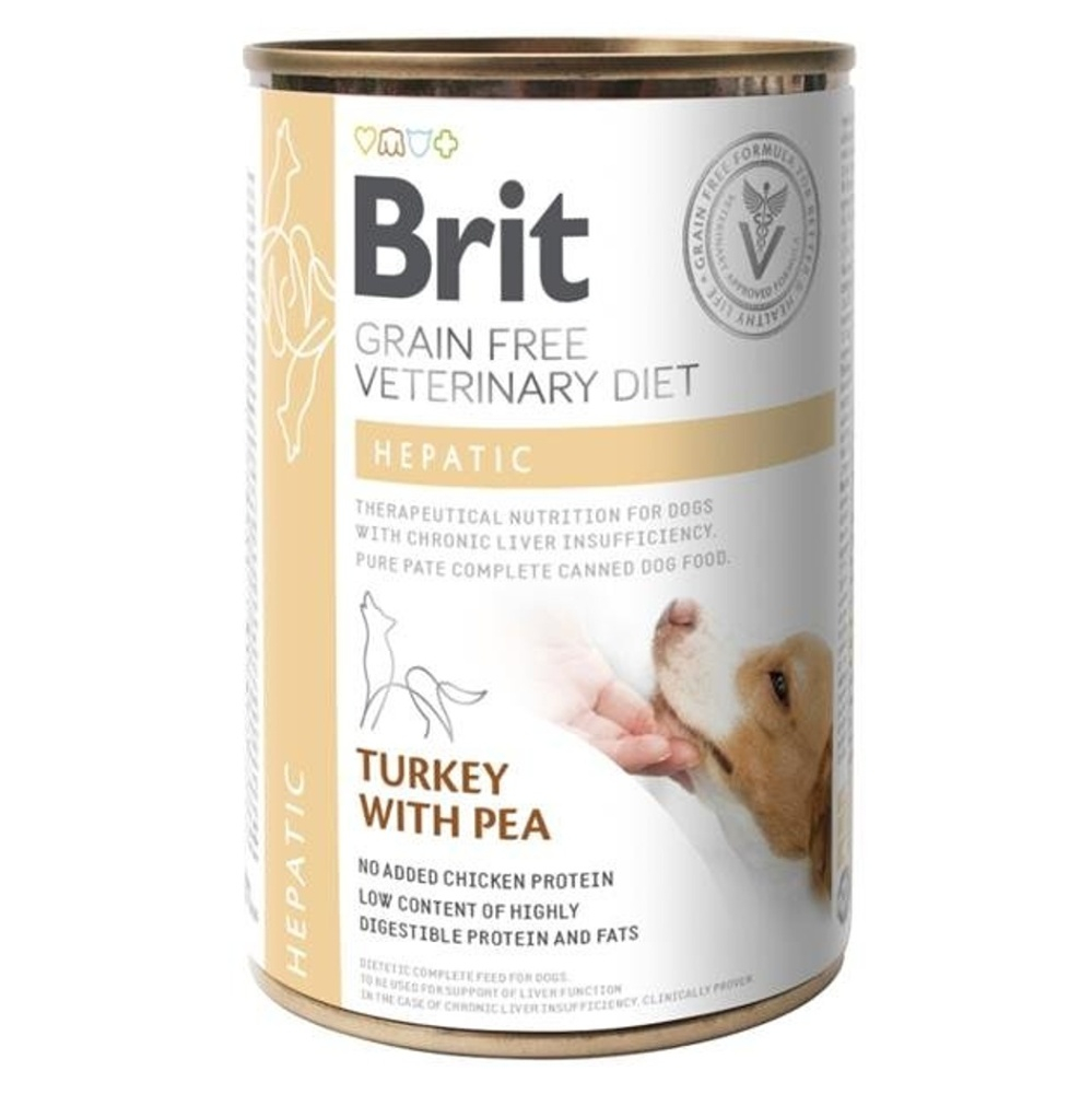 BRIT GF VET DIETS DOG CAN HEPATIC * 400 GR