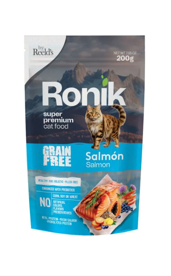 [PT63] RONIK GRAIN FREE GATOS * 200 GR (SALMON)