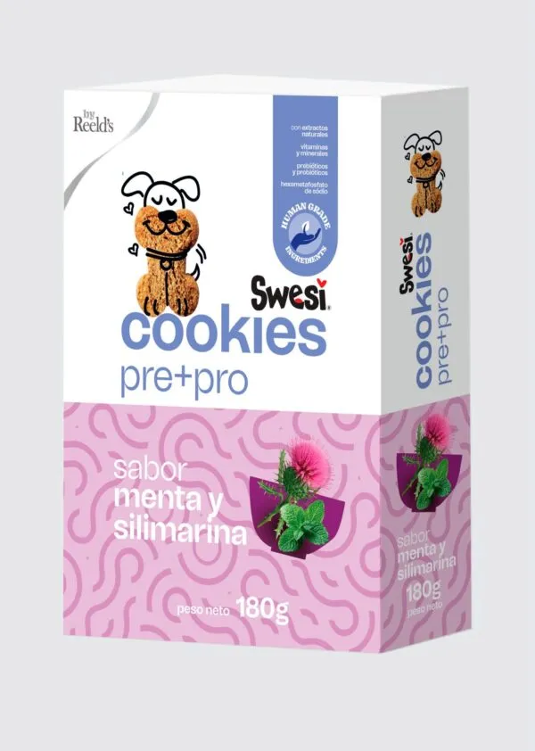 SWESI GALLETAS PRE+PRO PERROS MENTA SILIMARINA  X 180GR