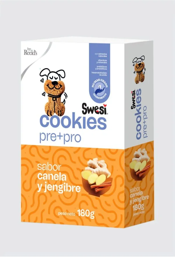 SWESI GALLETAS PRE+PRO PERROS CANELA JENGIBRE * 180GR