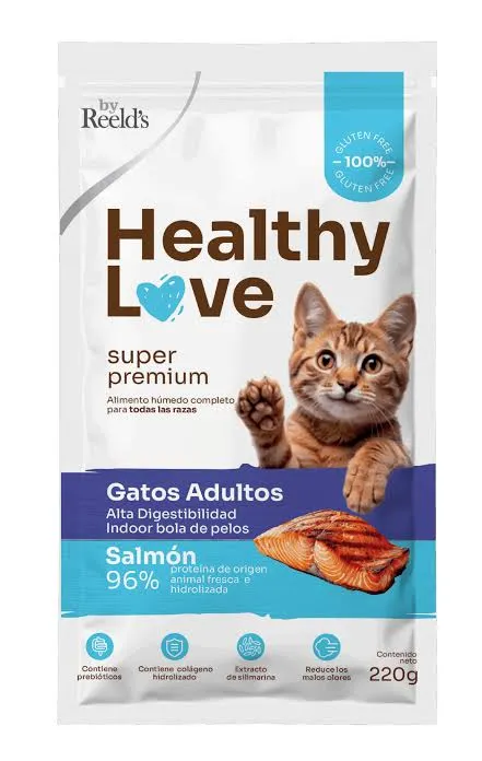 [PT76] HEALTHY LOVE GATOS ADULTOS SALMON * 220 GR