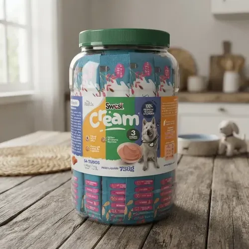 [PT140] SWESI CREAM PERRO BOMBONERA * 54 UND * 14 GR