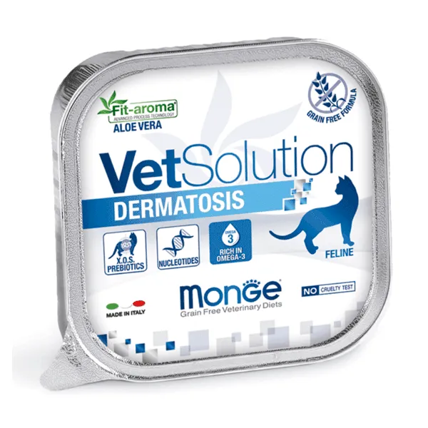 MONGE VET SOLUTION DERMATOSIS FELINE * 100gr