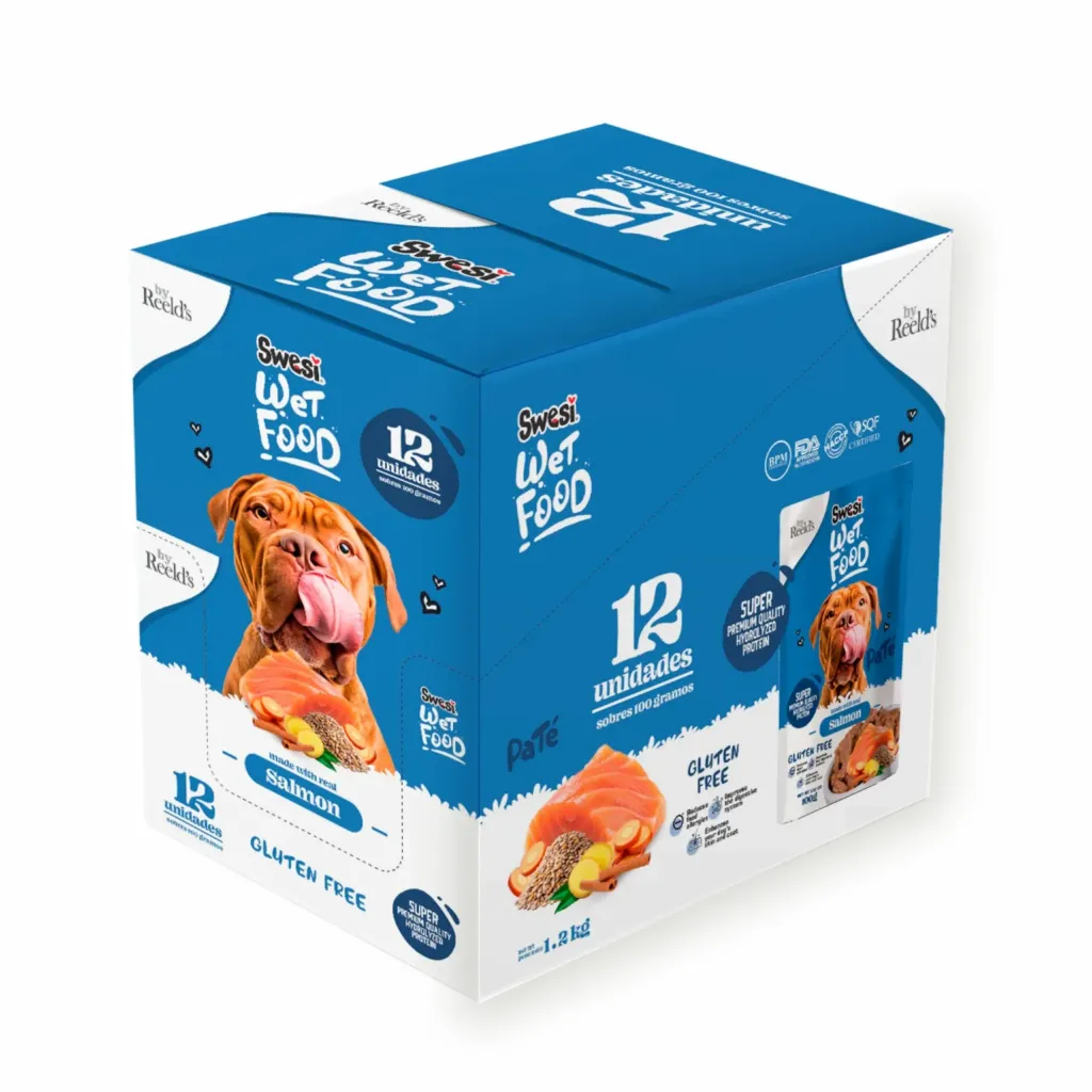 [PT87C] SWESI WET FOOD DOG SALMON MASTER * 12 UND * 100 GR
